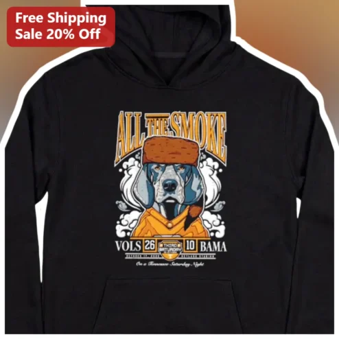All The Smoke Vols Bama Third Saturday Coonhound Hoodie