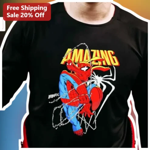 AMAZING Spider-Man Graphic Tee for Kids and Teens Marvel Superhero Comic Art Shirt