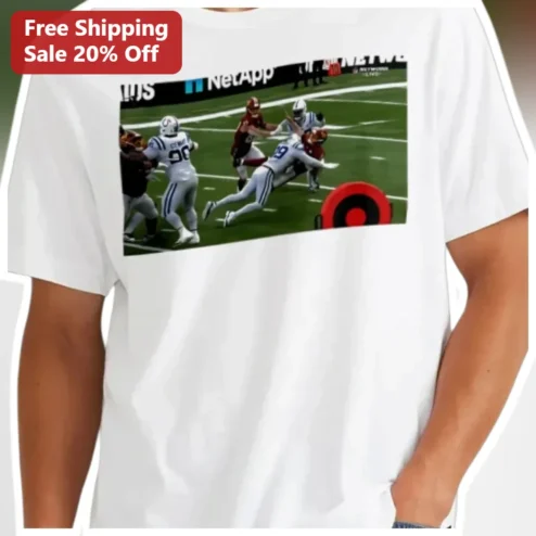 American Football Game Action Scene Tee for Sports Fans