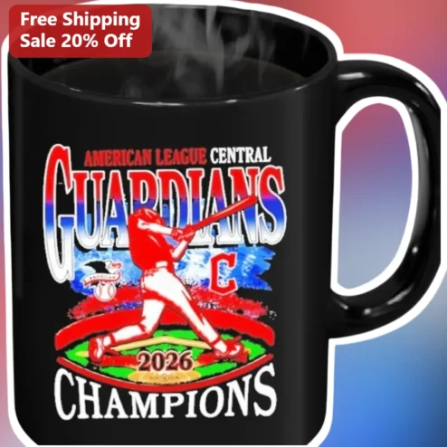 American League Central Guardians Champions Mug Cleveland Baseball Fan Gift
