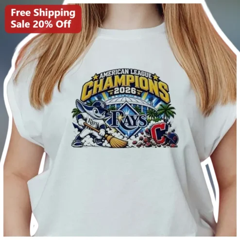 American League Champions 2026 Rays Tee Raymond Mascot Baseball Fan Gift