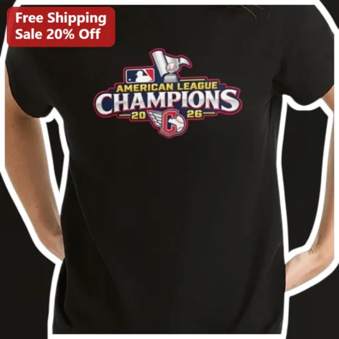 American League Champions Tee 2026 Cleveland Guardians Baseball Fan Shirt