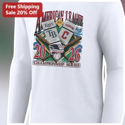 American League Championship Series Long Sleeve Tee MLB Postseason Fan Gear