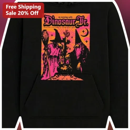An Evening With Dinosaur Jr. Hoodie Alternative Rock Vintage Concert Poster Graphic Pullover