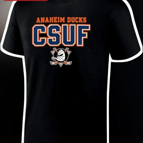 Anaheim Ducks CSUF Tee Cal State Fullerton Titans College Hockey Fan Shirt