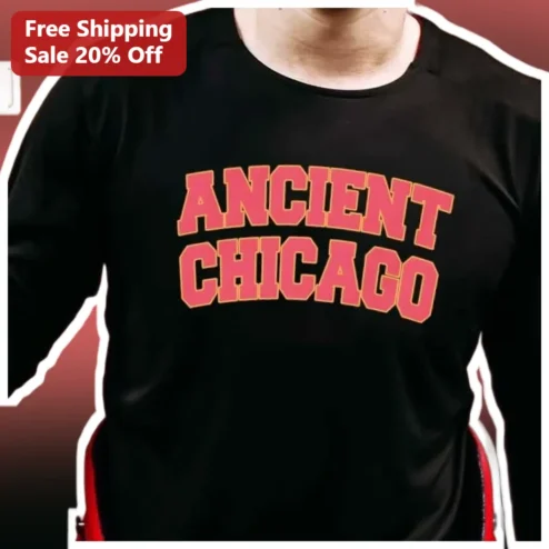 Ancient Chicago Tee Vintage Collegiate Retro City Pride Graphic Shirt