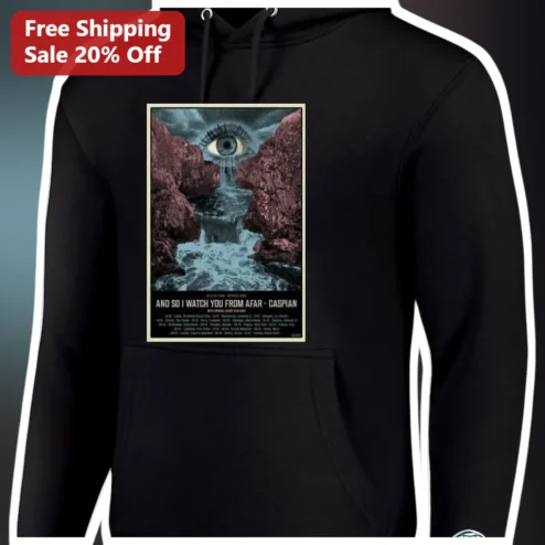 And So I Watch You From Afar Hoodie Caspian Post Rock Band Merch Graphic Pullover