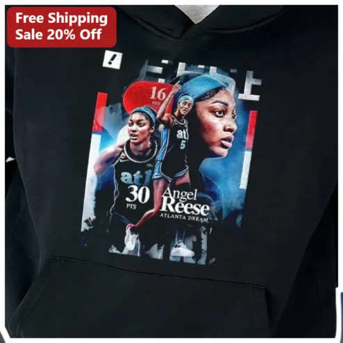 Angel Reese Atlanta Dream Hoodie WNBA Fan Gear Pullover Sweatshirt