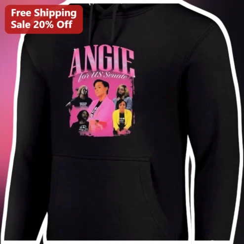 ANGIE for US Senate Hoodie Angie Craig Political Campaign Merch