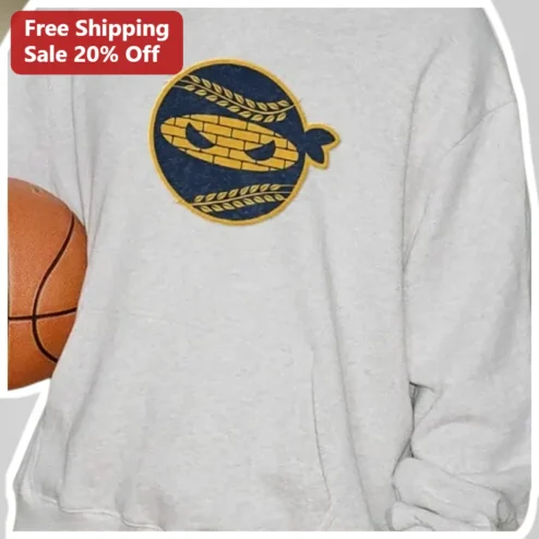 Angry Corn Ninja Embroidered Patch Sweatshirt Funny Vegetable Mascot Apparel Gift