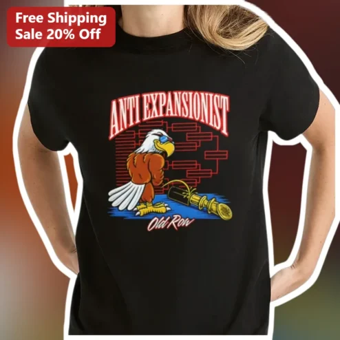Anti Expansionist Old Row Tee Vintage Collegiate Eagle Graphic T-Shirt