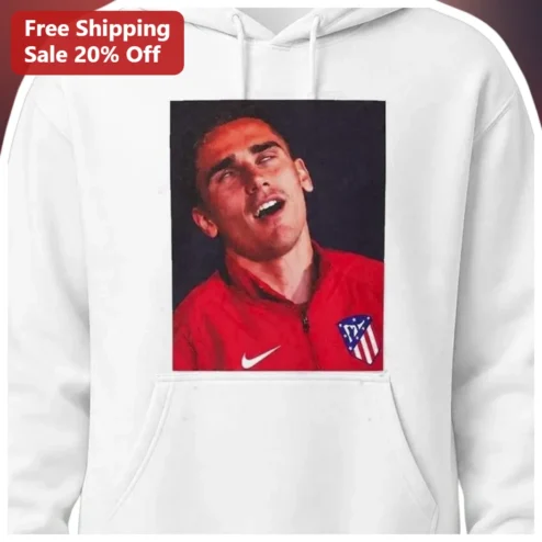 Antoine Griezmann Hoodie Atletico Madrid France Soccer Fan Pullover available at our Chicago, Illinois warehouse