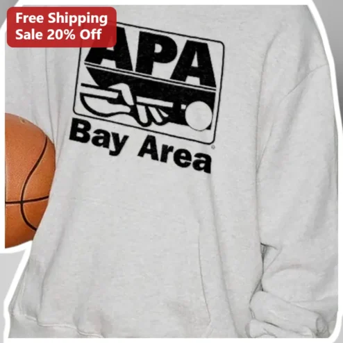 APA Bay Area Sweatshirt Vintage Retro Bowling Crewneck Soft Fleece Gift for Bowlers