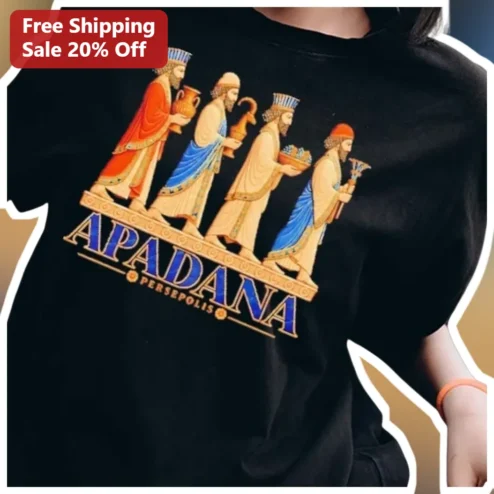 Apadana Persepolis Ancient Persia Relief Graphic Tee for History Enthusiasts