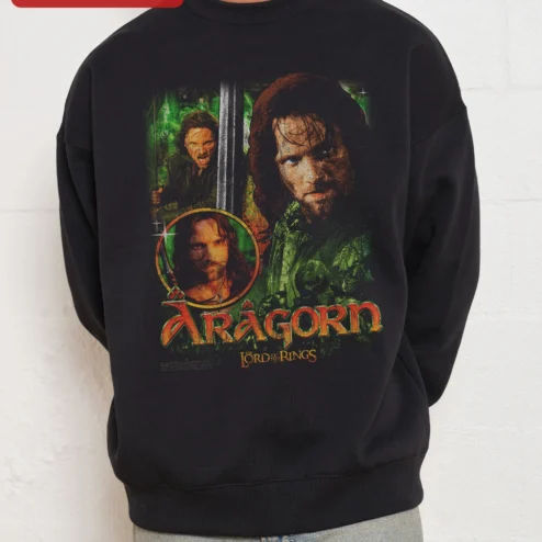 Aragorn Lord of the Rings Sweatshirt Vintage Strider King of Gondor Fan Gift