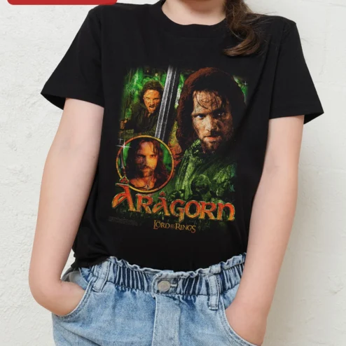 Aragorn The Lord of the Rings Kids Tee Strider Ranger of the North Fantasy Movie Merch