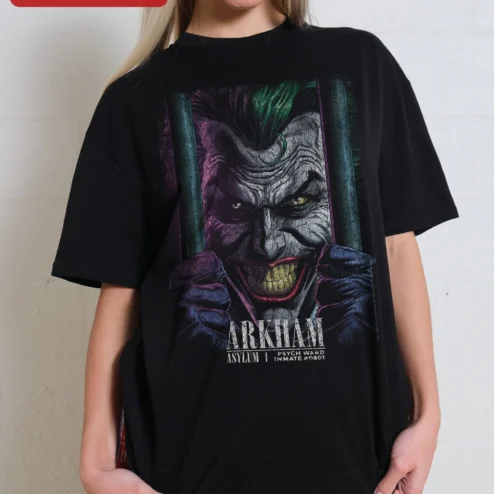Arkham Asylum Psych Ward Inmate The Joker Graphic Tee