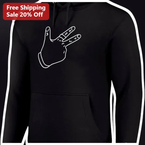 ASL I Love You Sign Hoodie American Sign Language Deaf Culture Gift