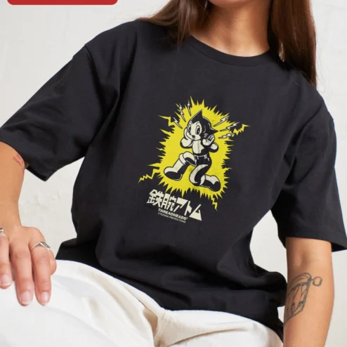 Astro Boy Graphic Tee Retro Anime T-Shirt Gift for Fans