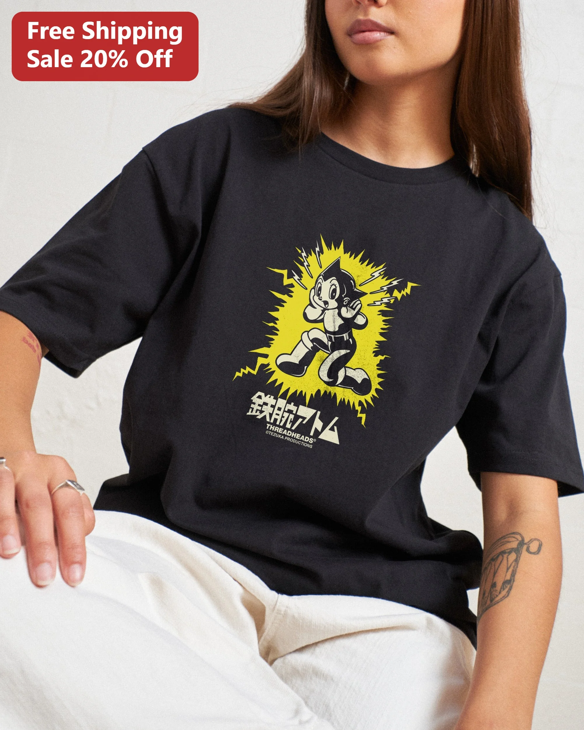 Astro Boy Graphic Tee Retro Anime T-Shirt Gift for Fans