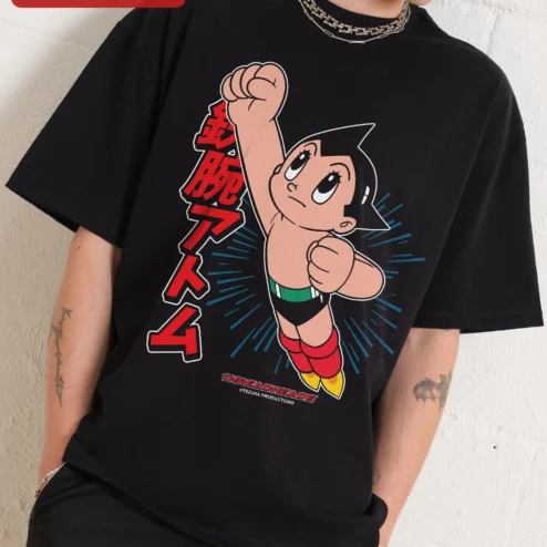 Astro Boy Tee Tetsuwan Atom Flying Robot Anime Graphic Shirt