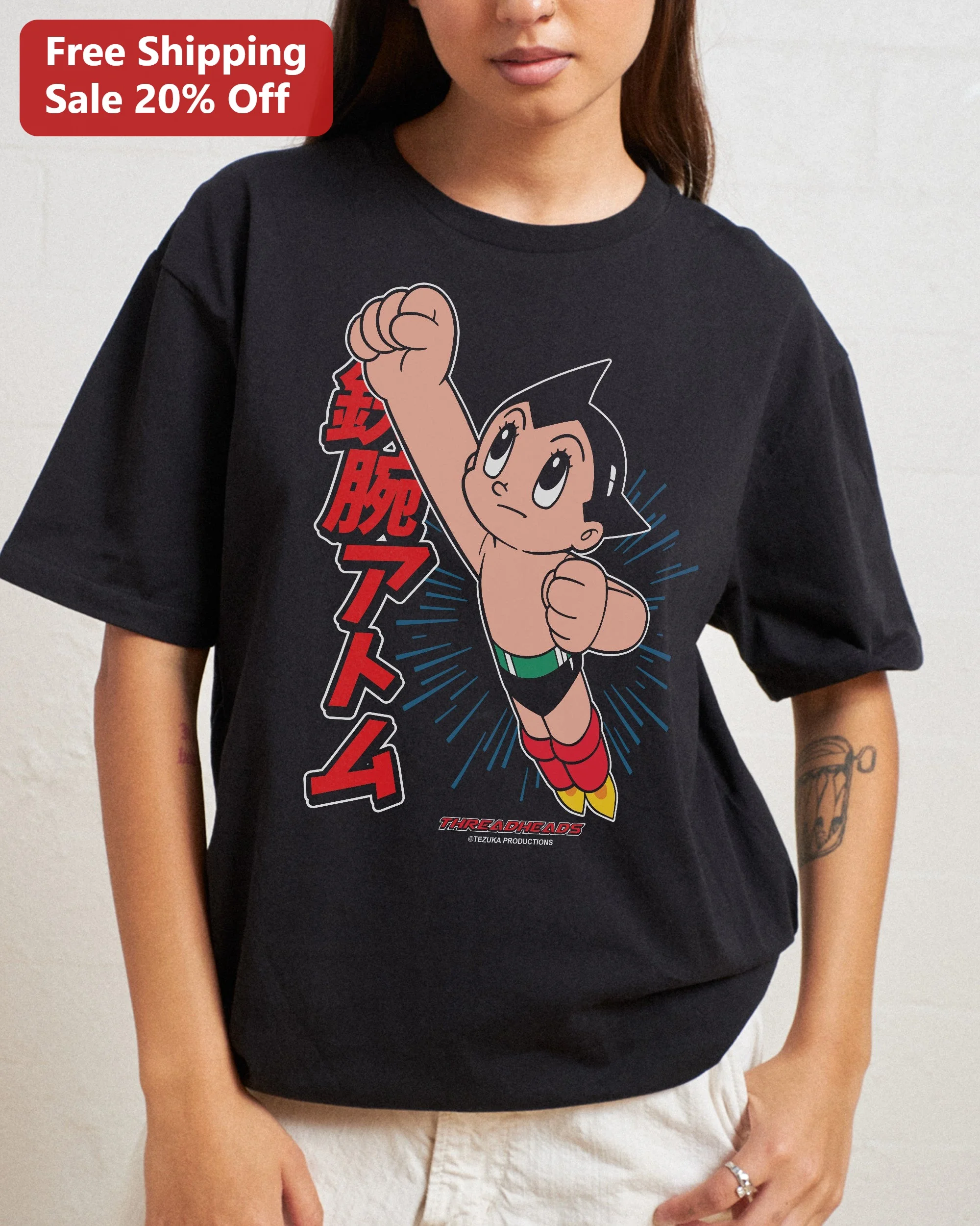 Astro Boy Tee Tetsuwan Atom Retro Anime Graphic Shirt Gift for Fans