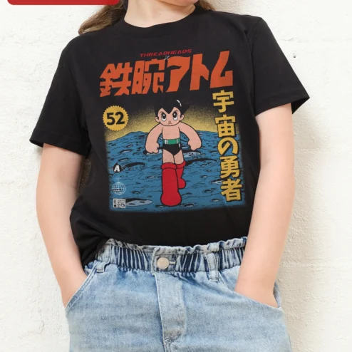 Astro Boy Tetsuwan Atom Universe Hero Retro Anime Kids Tee