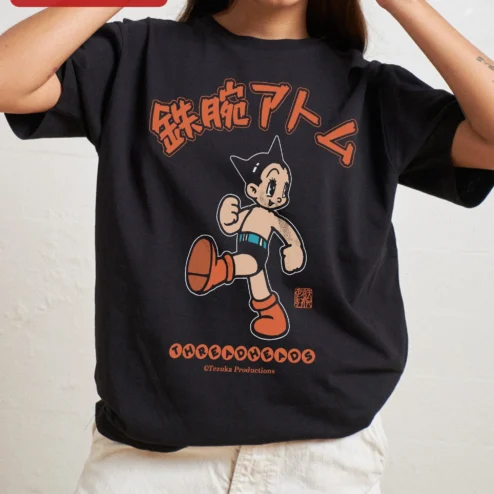 Astro Boy Tetsuwan Atom Vintage Anime Graphic Tee Osamu Tezuka Classic Manga Shirt