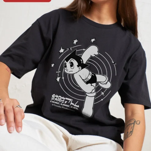 Astro Boy Threadheads Flying Fist Graphic Tee Anime Merch