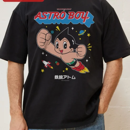 Astro Boy Vintage Retro Anime Graphic Tee for Men Women