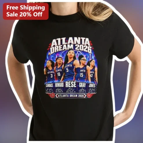 Atlanta Dream 2026 WNBA Fan Tee Angel Reese Rhyne Howard Basketball Gift