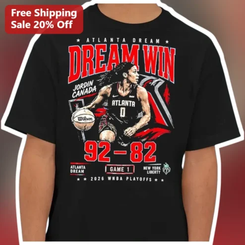 Atlanta Dream Jordin Canada Game 1 New York Liberty 2026 WNBA Playoffs Tee