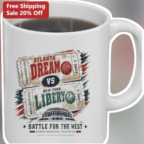 Atlanta Dream vs New York Liberty Battle for the West WNBA Mug