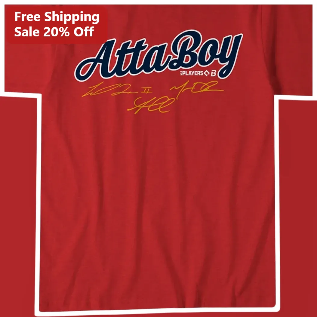 Atta Boy Tee Golf Legend Signatures Tiger Woods Jack Nicklaus Arnold Palmer Retro Sporty Gift