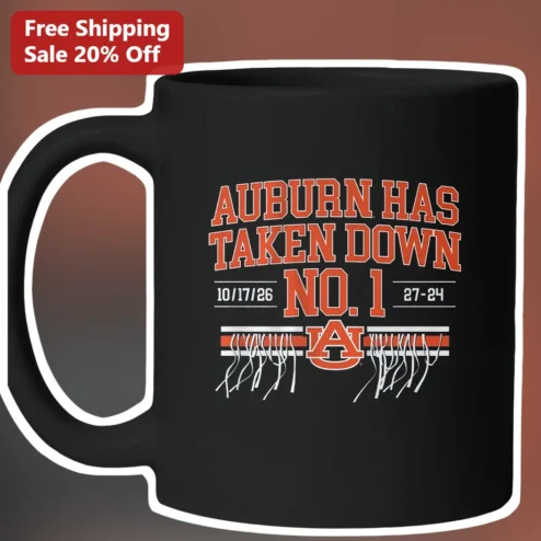 Auburn Has Taken Down No. 1 Georgia Mug College Football Upset Victory Commemorative Gift for Tigers Fans Alumni
