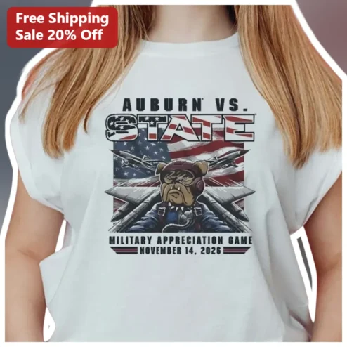 Auburn vs Mississippi State Military Appreciation Game Tee