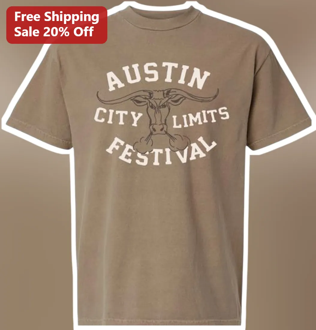 Austin City Limits Festival Vintage Longhorn Skull Tee for Music Fans
