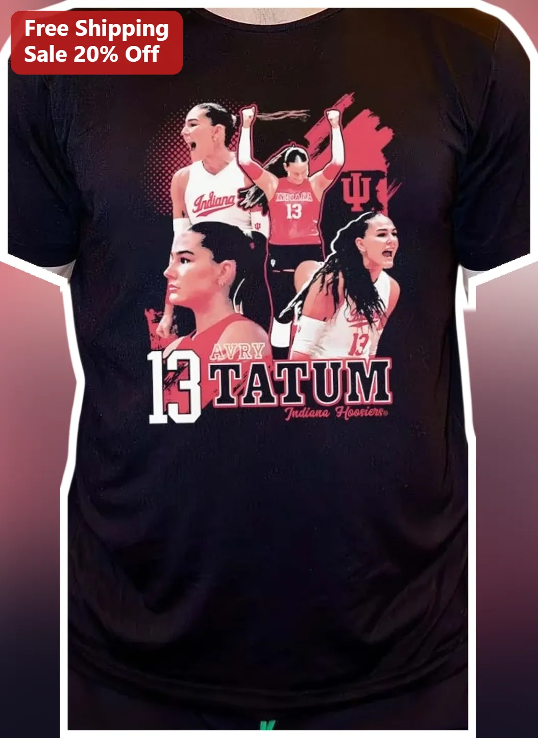 Avry Tatum Indiana Hoosiers Volleyball Tee