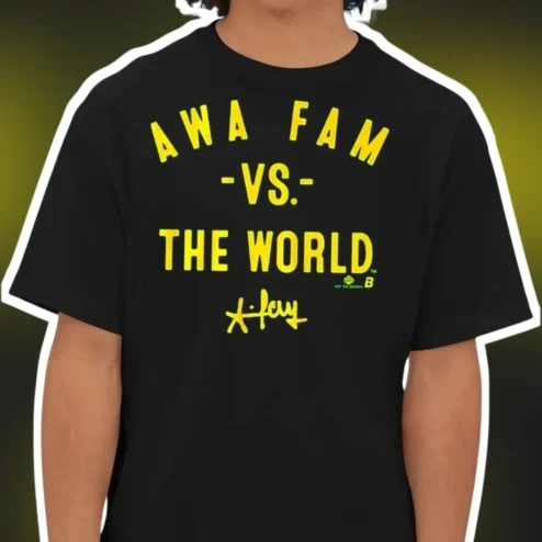 Awa Fam -VS- THE WORLD Alex Eala Signature Graphic Tee for WNBA Basketball Fans