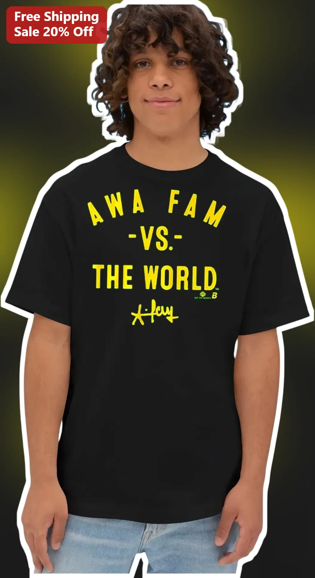 Awa Fam -VS- THE WORLD Alex Eala Signature Graphic Tee for WNBA Basketball Fans
