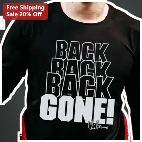 Back Back Back Gone Tee Funny Baseball Home Run Derby Graphic Shirt for Men Women