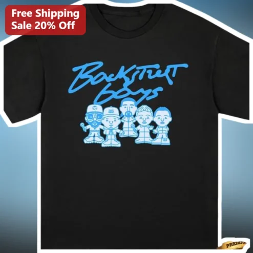 Backstreet Boys Tee Cute Kawaii Chibi Band Graphic Shirt Retro 90s Pop Music Merch Gift