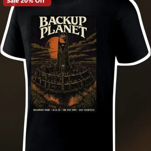 Backup Planet Halloween Night The Five Spot East Nashville Tee