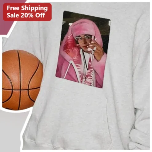Bad Bunny Hoodie Un Verano Sin Ti Aesthetic Celebrity Fan Apparel Heather Grey Pullover