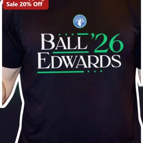 BALL '26 EDWARDS Anthony Edwards Tee Minnesota Timberwolves Fan Apparel