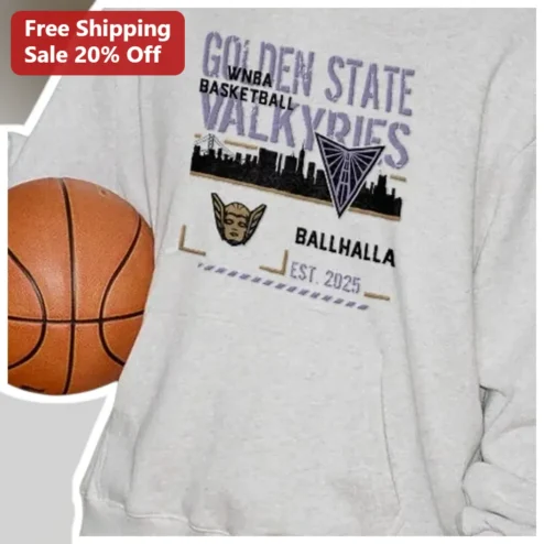 Ballhalla WNBA Basketball Golden State Valkyries Hoodie