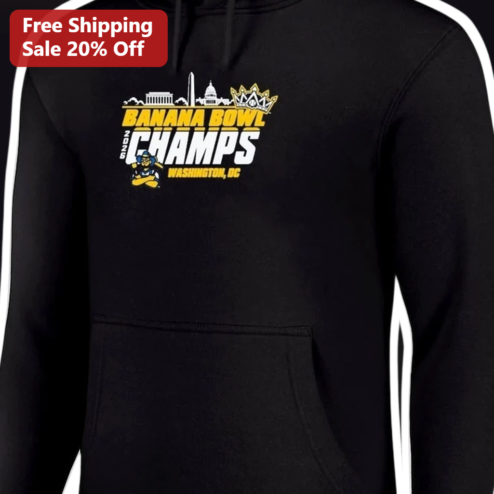 Banana Bowl Champs Hoodie Black College Football Fan Gear Gift for Men Women Youth