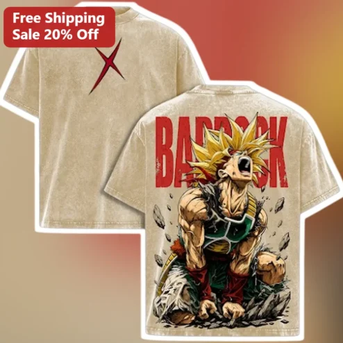 Bardock Dragon Ball Z Super Saiyan Rage Anime Graphic Tee for Men