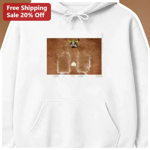 Baseball Catcher Overhead View Photo Hoodie Gift for Men Baseball Fans