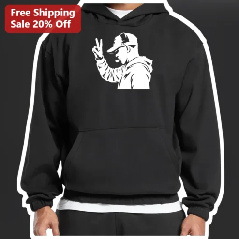 Baseball Coach Peace Sign Hoodie Gift for Youth Baseball Manager